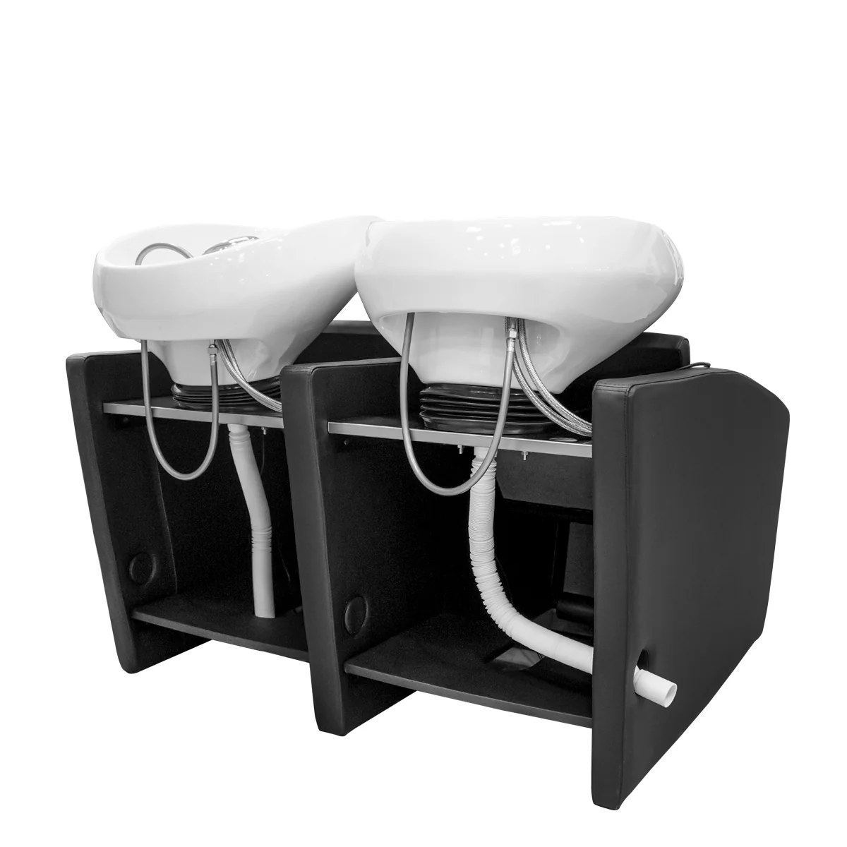 Bac ADRIEN 2 places Fixe Cuvettes Noires - Image 2