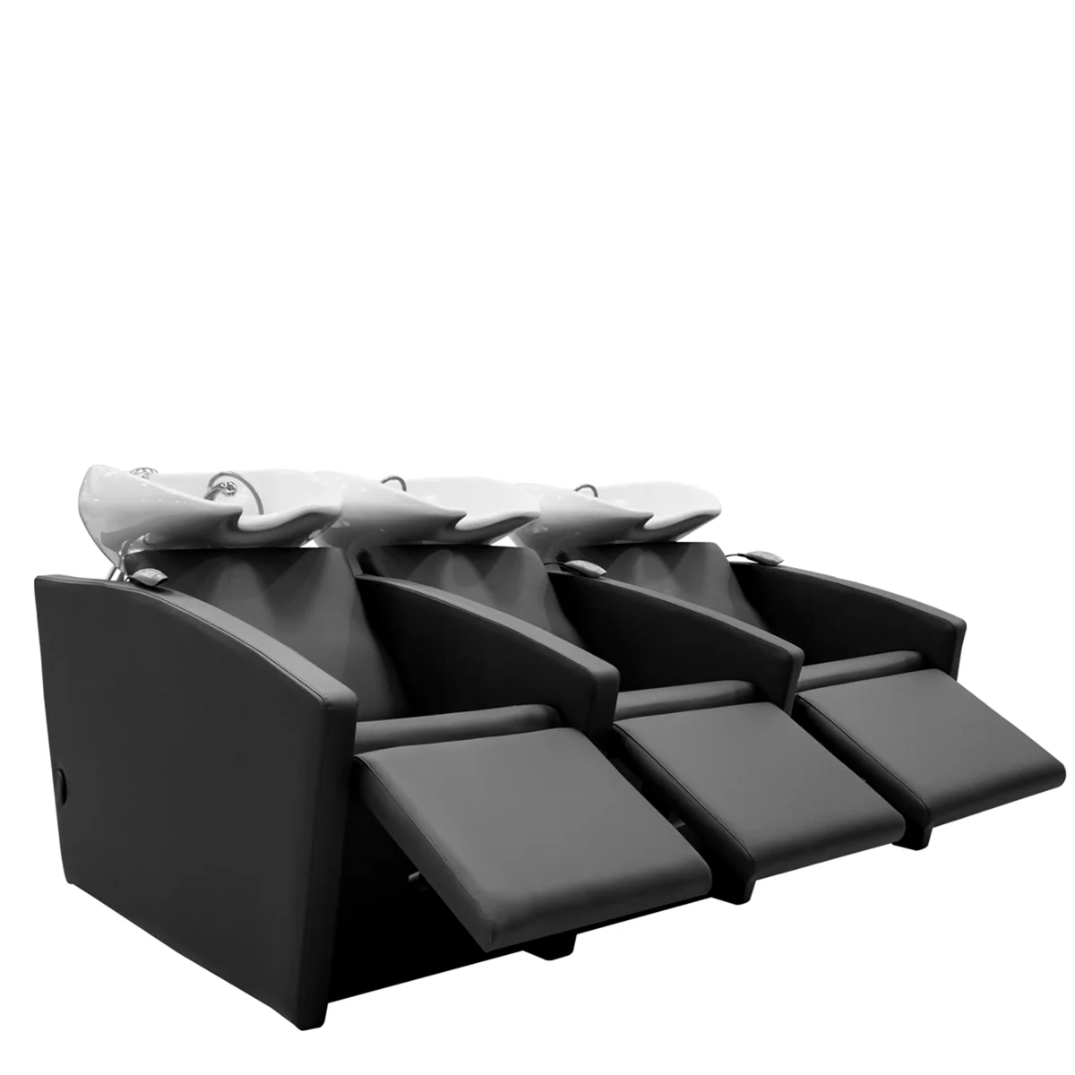 Bac ADRIEN 3 places Lève-jambes électrique + Air Massage Cuvette Blanche
