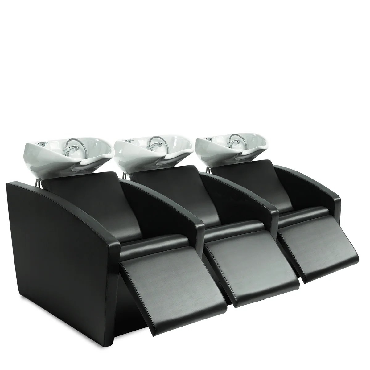 Bac Adrien 3 places Lève-jambes électrique cuvette blanche