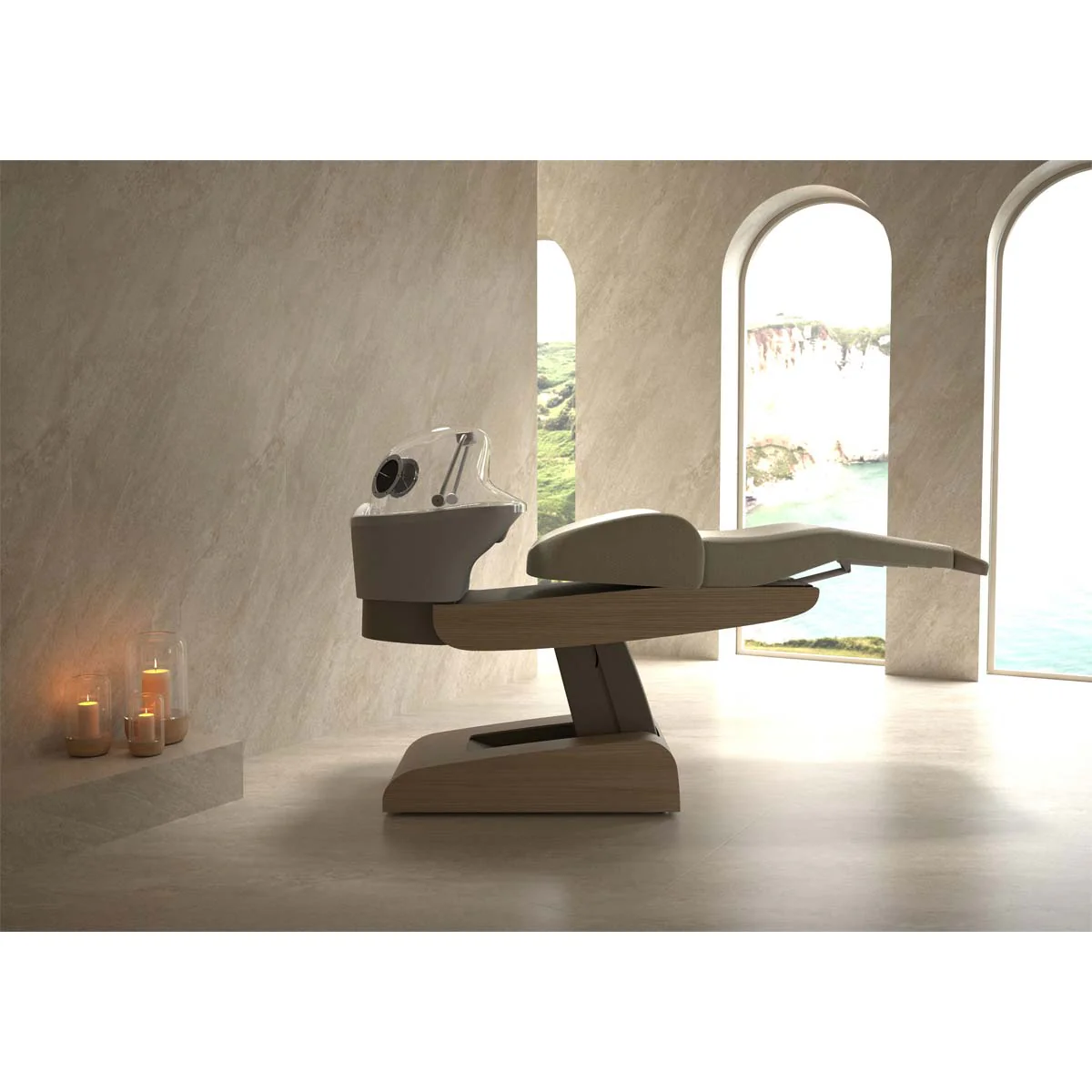 Bac HEAVEN Massage Air + Igloo Shirodara + Vapomist 1 + Repose-tête - Image 10