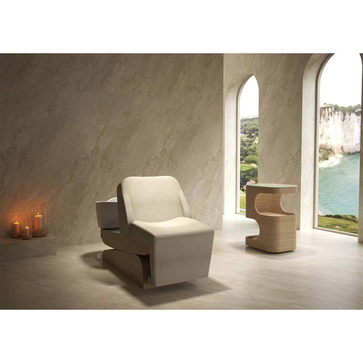 Bac HEAVEN Massage Air + Igloo Shirodara + Vapomist 1 + Repose-tête - Image 15