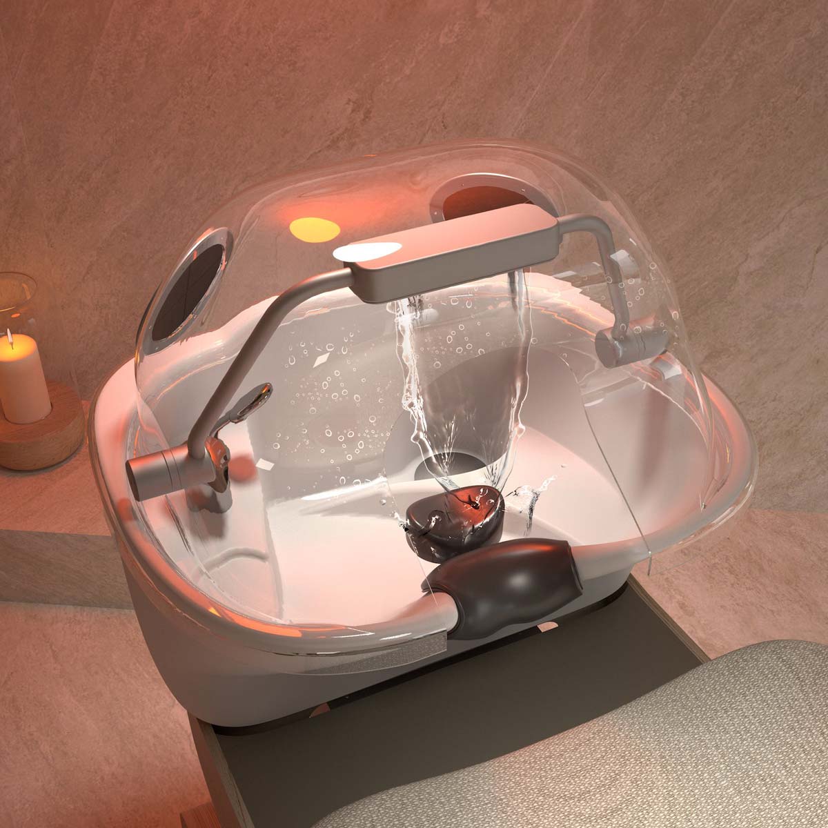 Bac HEAVEN Relax + Igloo Shirodara + Vapomist 1 + Repose Tête - Image 45