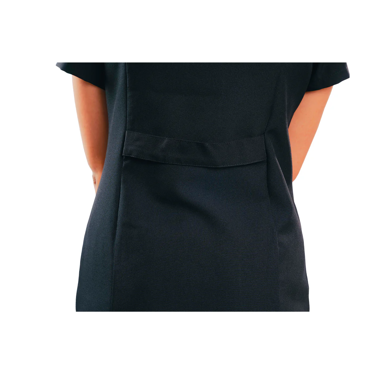 Blouse Noire Col Mao 3 Poches - Image 3