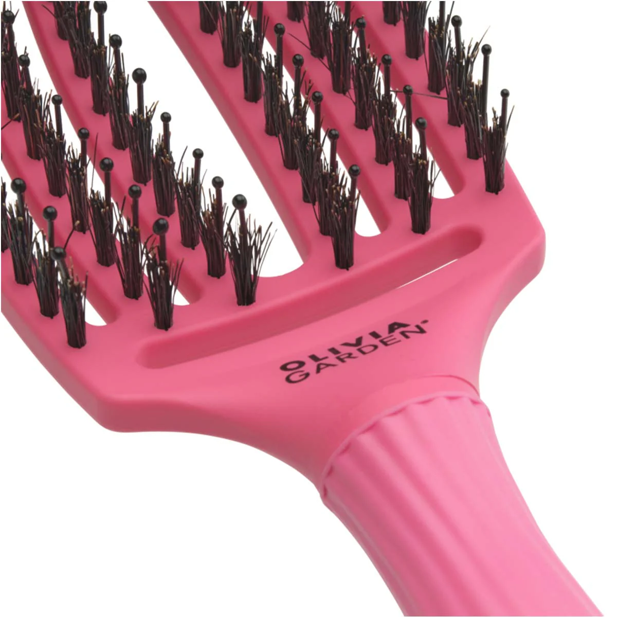 Brosse FINGERBRUSH CARE ICONIC Hot Pink Sanglier & Nylon Taille M - Image 4