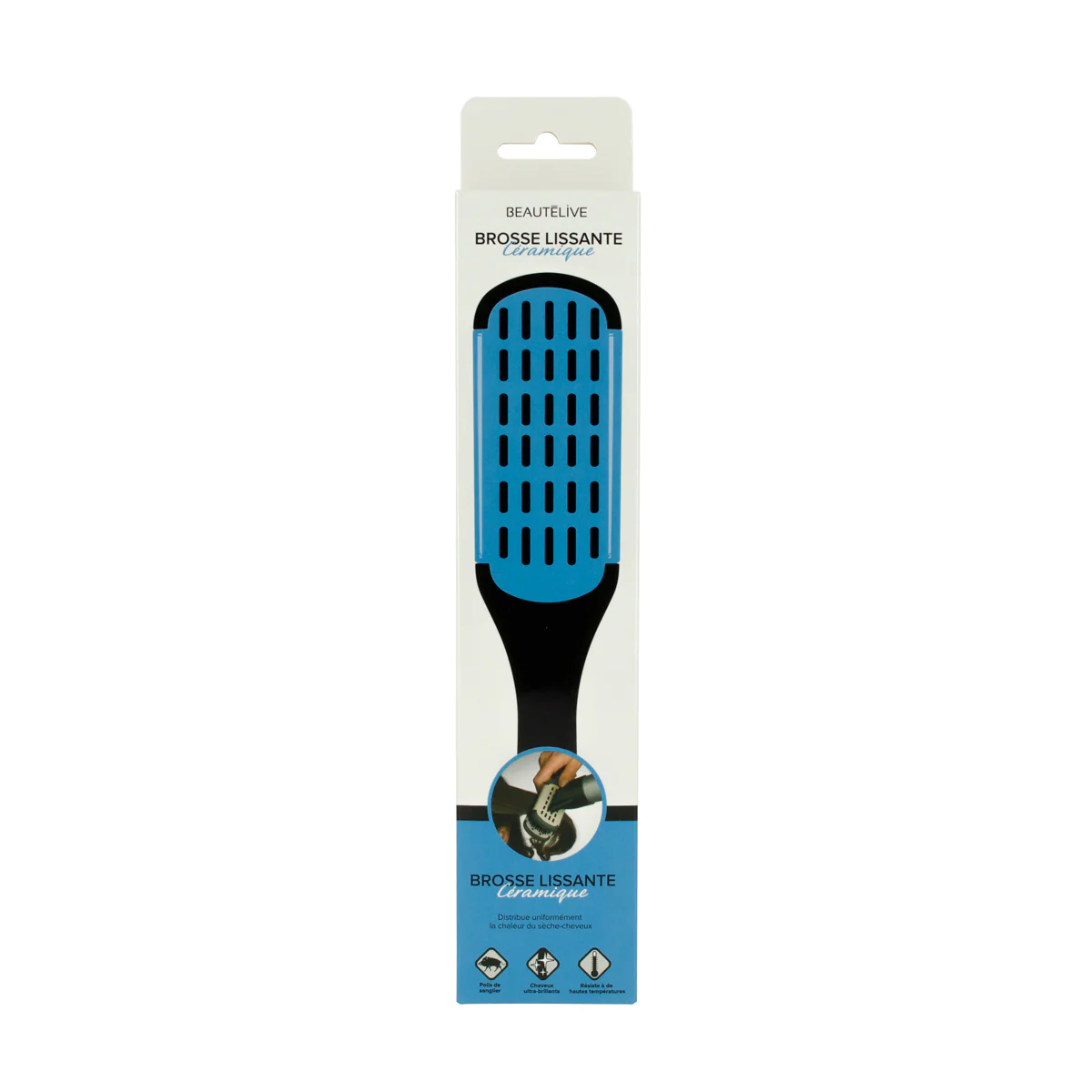 Brosse lissante céramique Poils de sanglier - Image 4