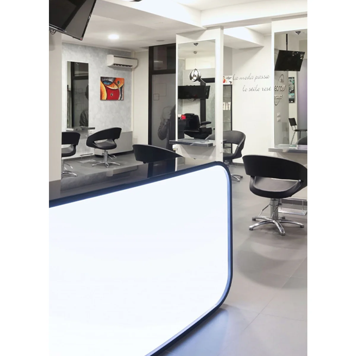Caisse ECO GREEN Laqué Ivoire ou Noire Rétroéclairée LED - Image 4