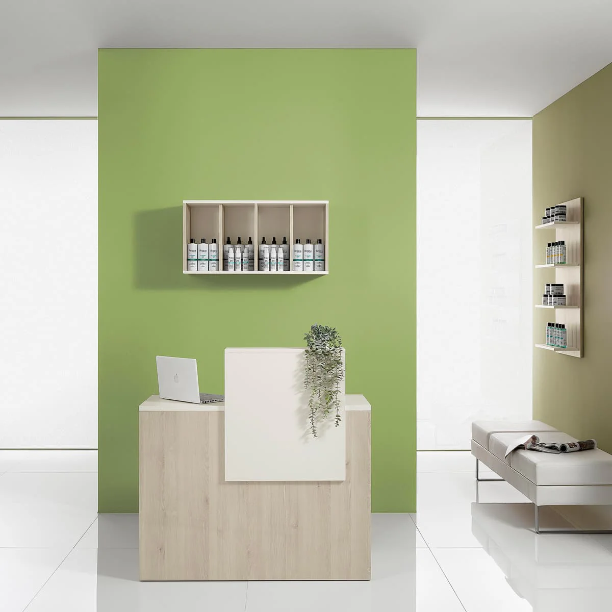 Comptoir d'Accueil en Mélèze Naturel - Image 5