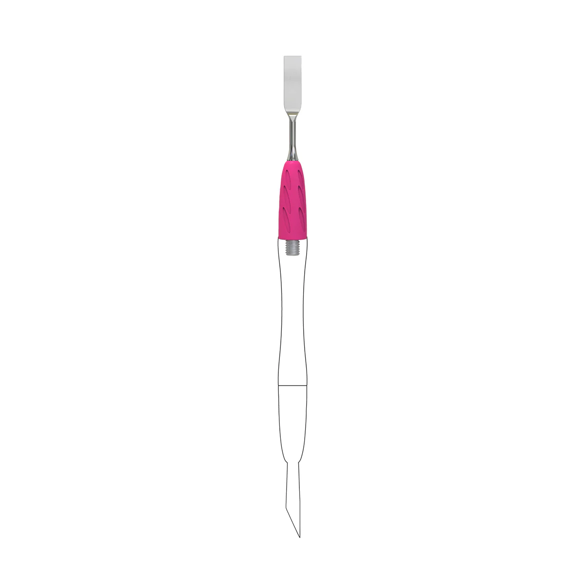 Embout Repousse Cuticules Plat Droit pour Manche Combo Uniq