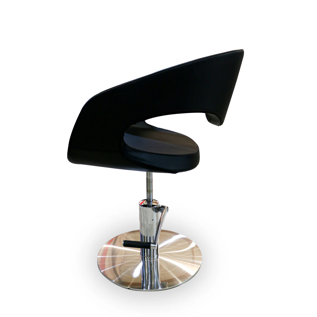 Fauteuil de Coiffure VELGANO Noir base Ronde - Image 4