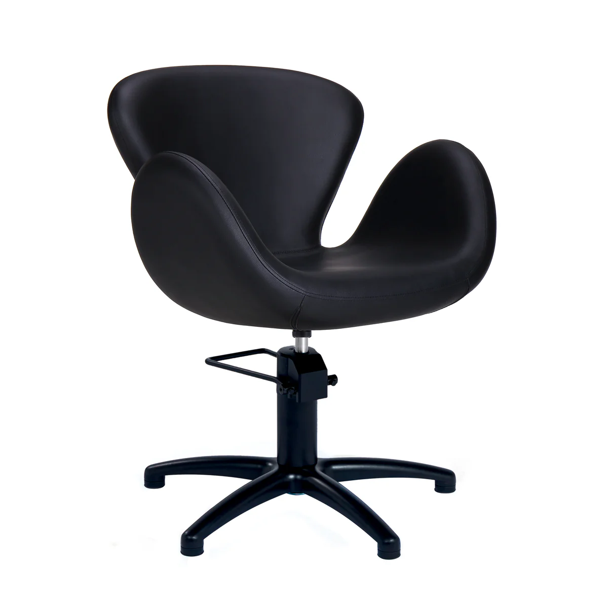 Fauteuil de Coiffure CHLOE Noir Base Etoile Noire - Image 4