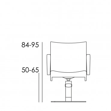 Fauteuil LIONESS accoudoirs acier poli - Image 8