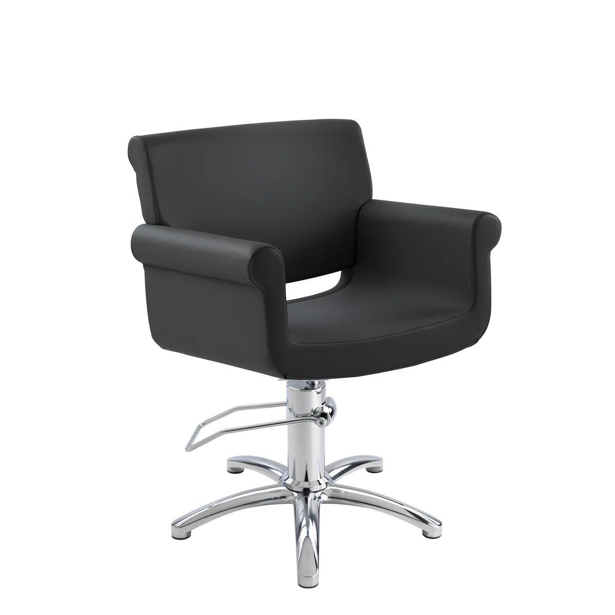 Fauteuil MONIQUE Noir Base Luna Block