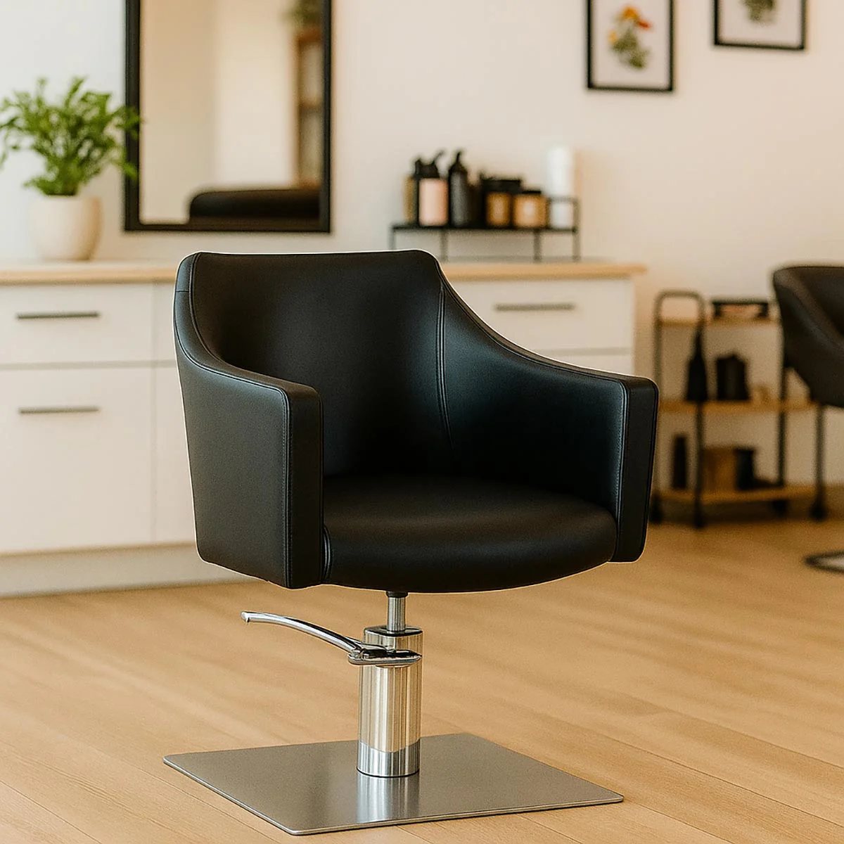 Fauteuil SCOPELLO Noir Base Carrée - Image 7