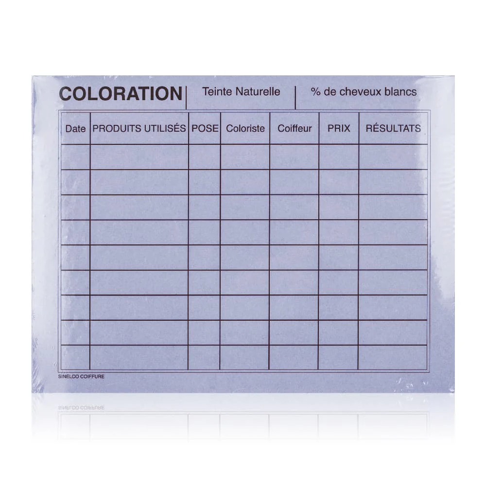 Fiches coloration et permanente