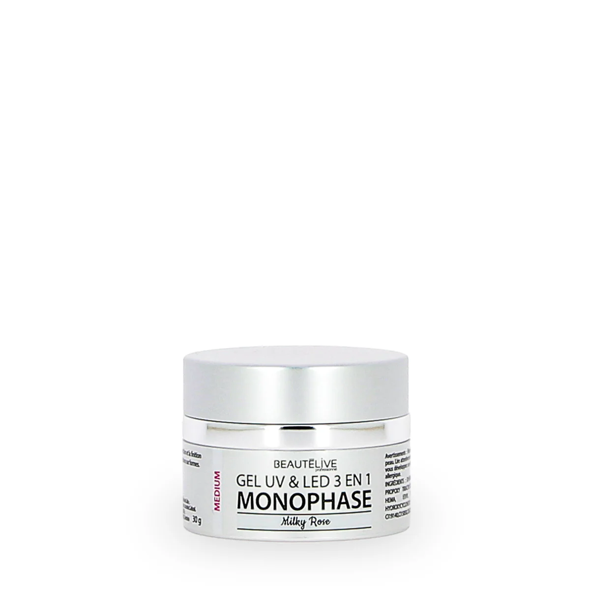 Gel UV & LED 3en1 Medium Milky Rose - Image 3