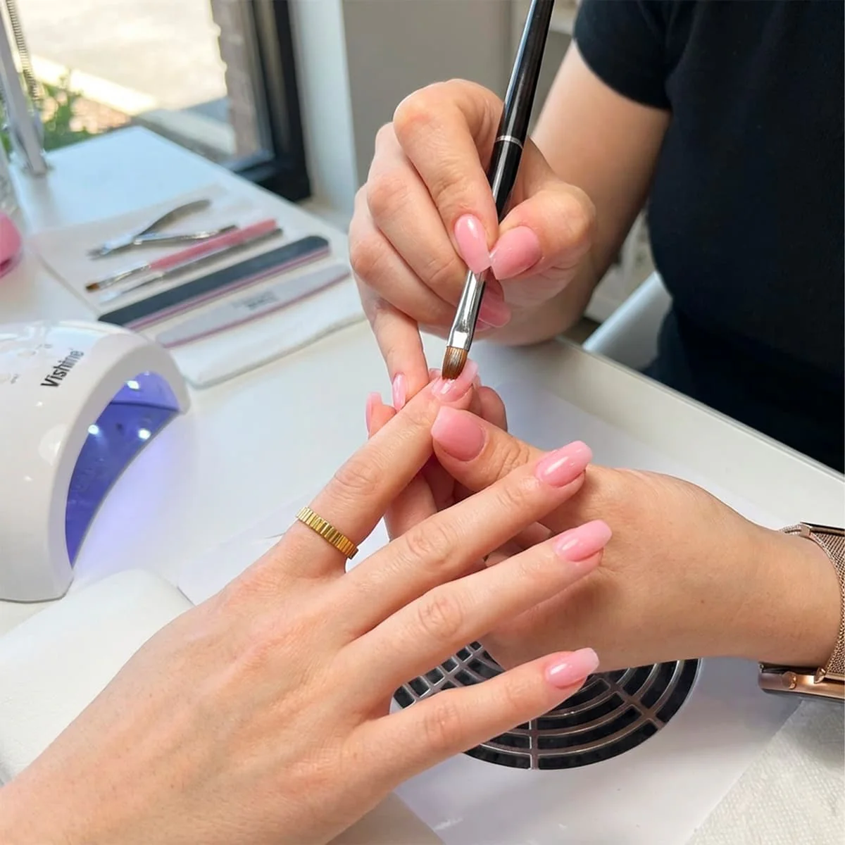 Gel UV & LED 3en1 Medium Transparent rose - Image 3