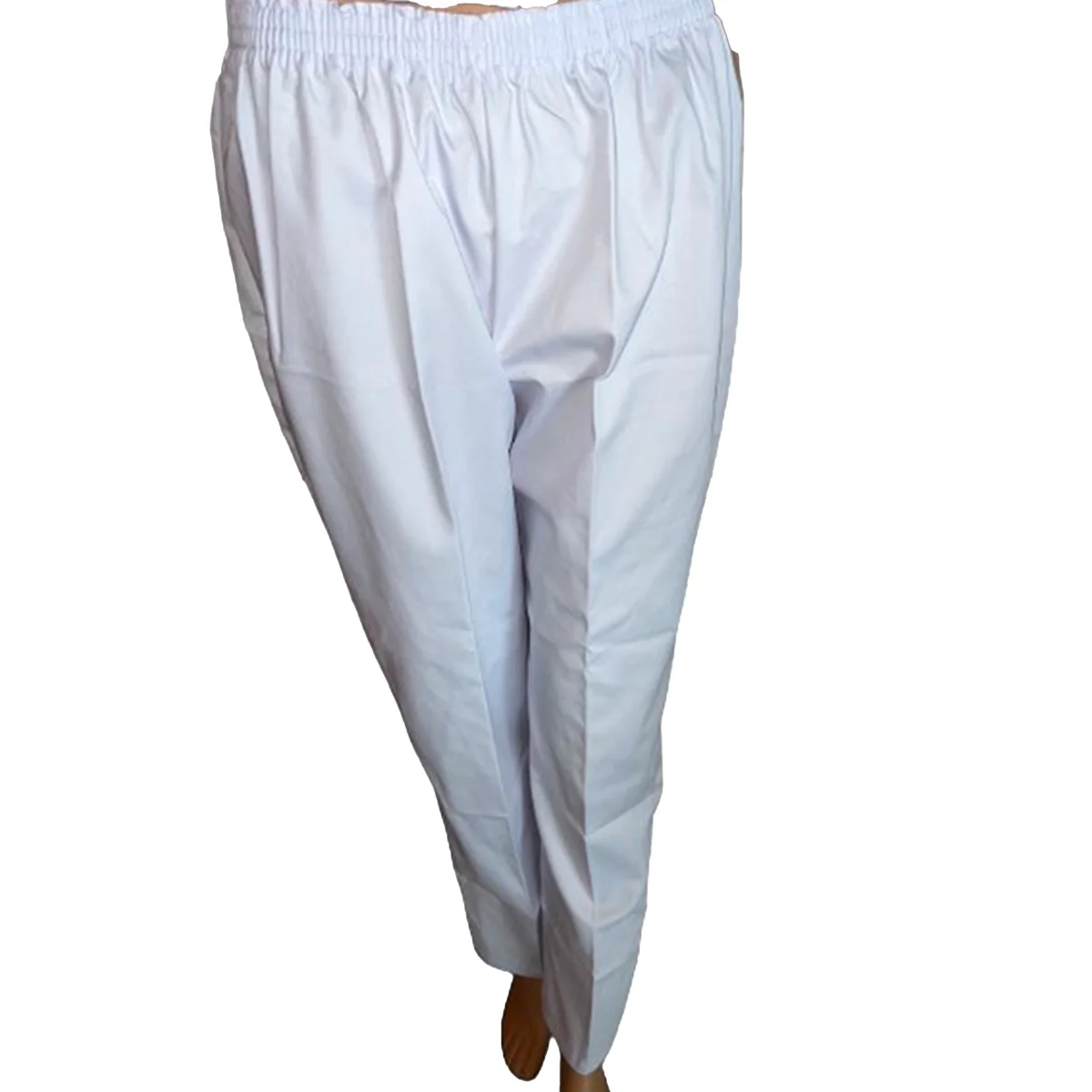 Pantalon Blanc Elastique Sans Poche - Image 2
