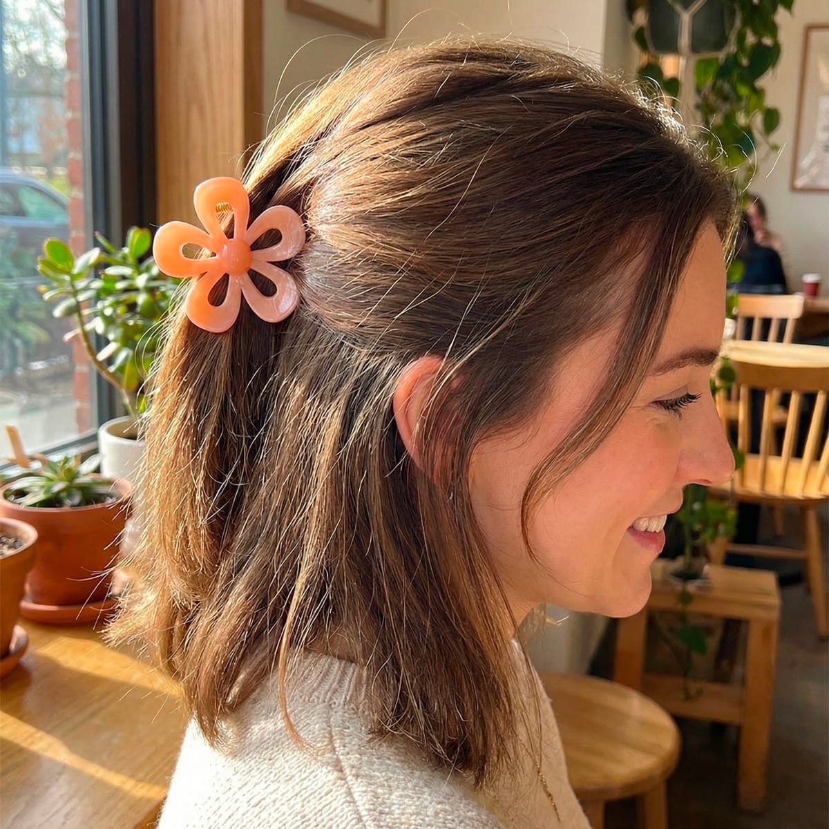 Pince à Cheveux Forme Fleur - Image 4