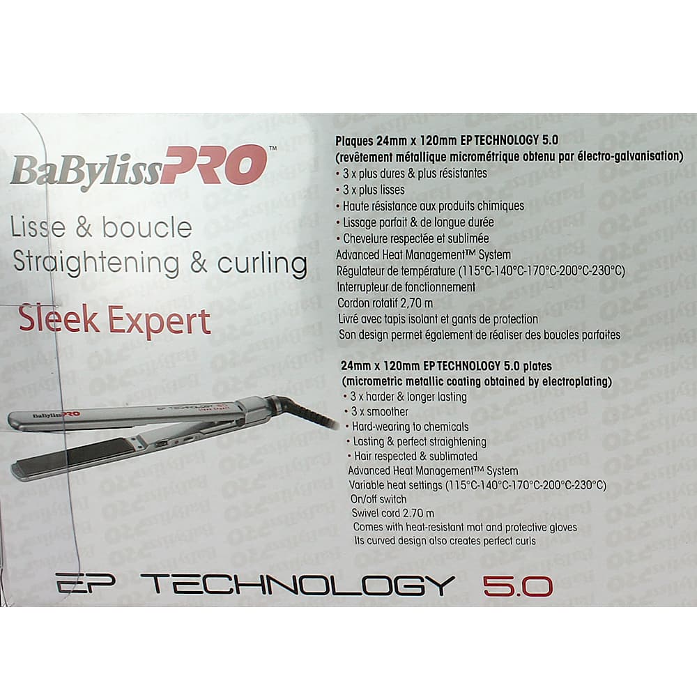 Pince à lisser Nano Sleek EP Technology 5.0, Ref BAB2072EPE - Image 7