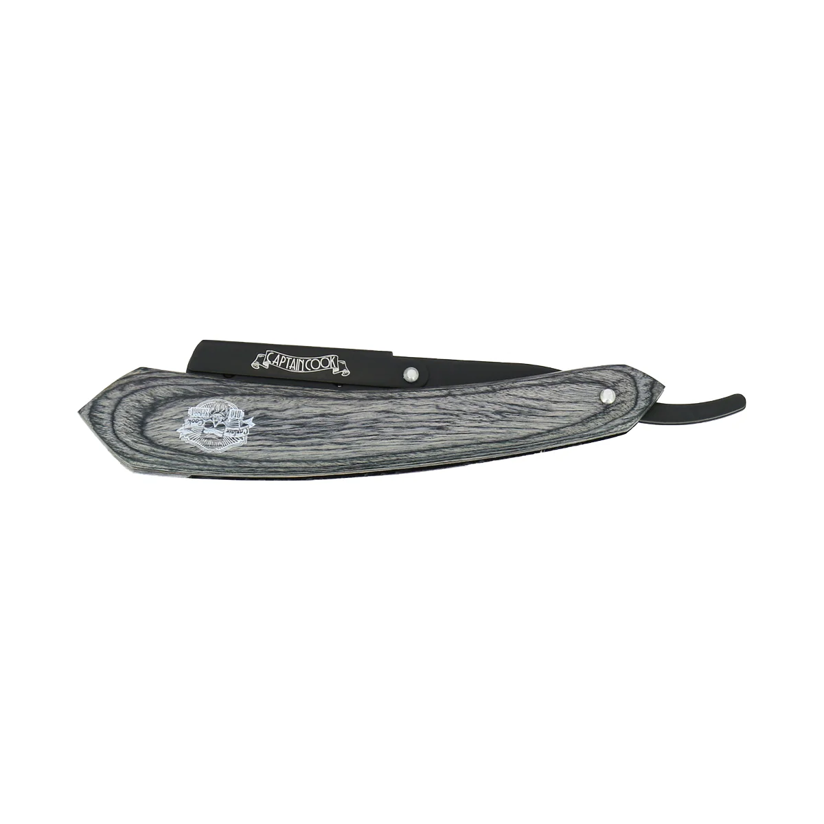 Rasoir shavette avec manche en bois cérusé - Image 3
