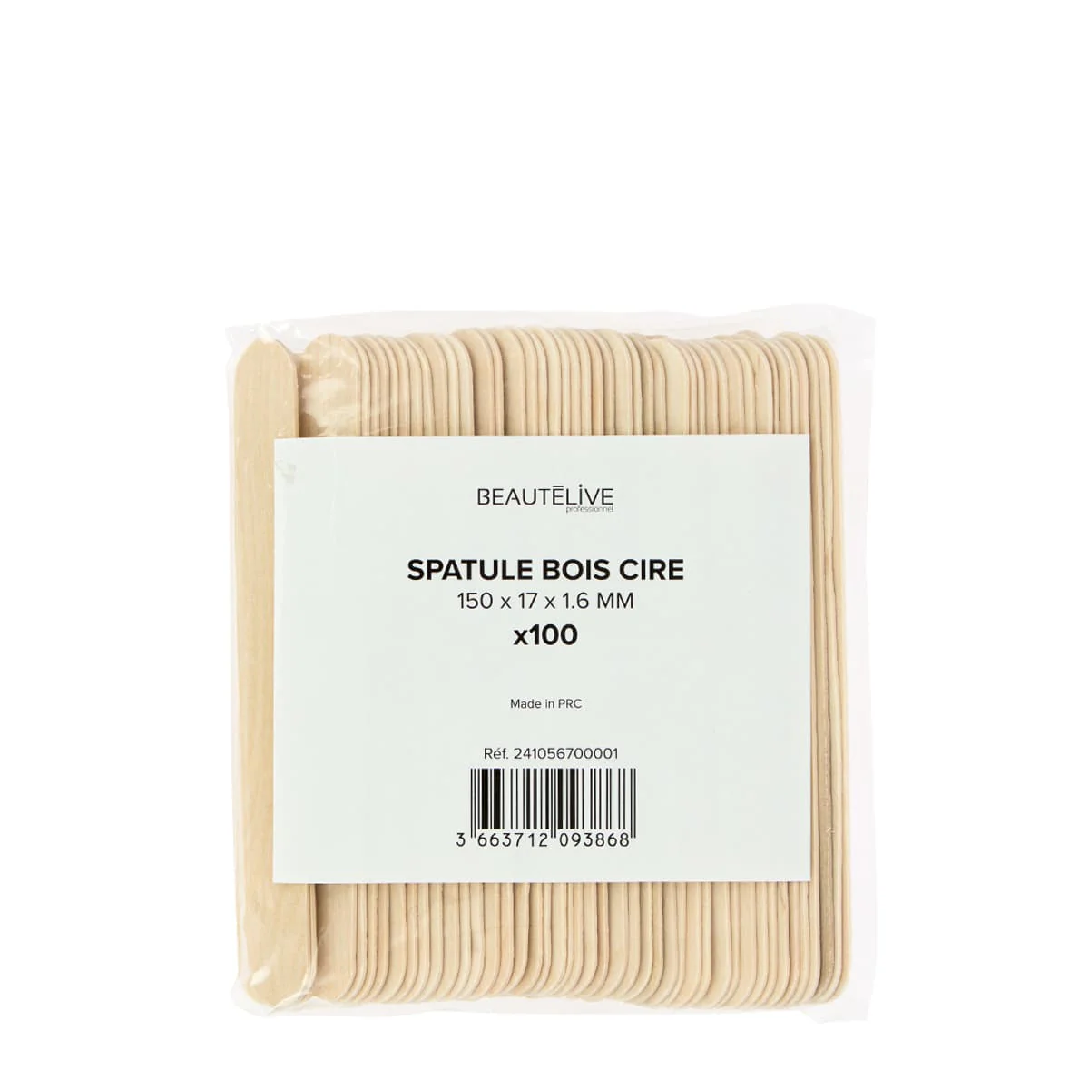 Spatules en Bois 150x17x1.6mm X100 - Image 2