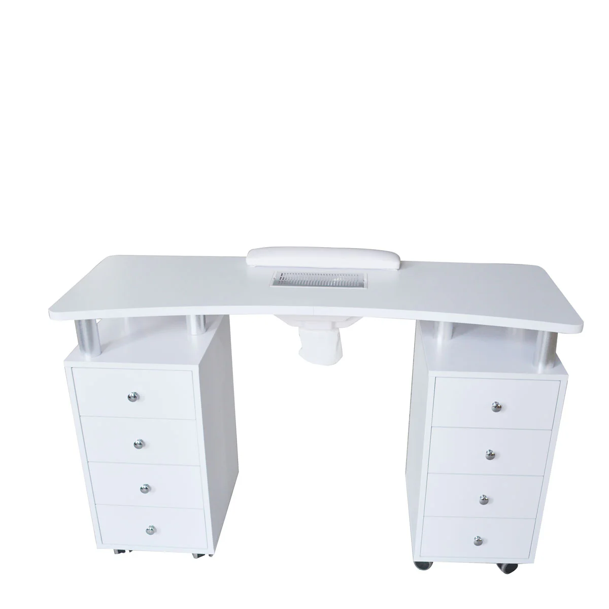 Table Manucure DISTAL 2 caissons Bois Blanc