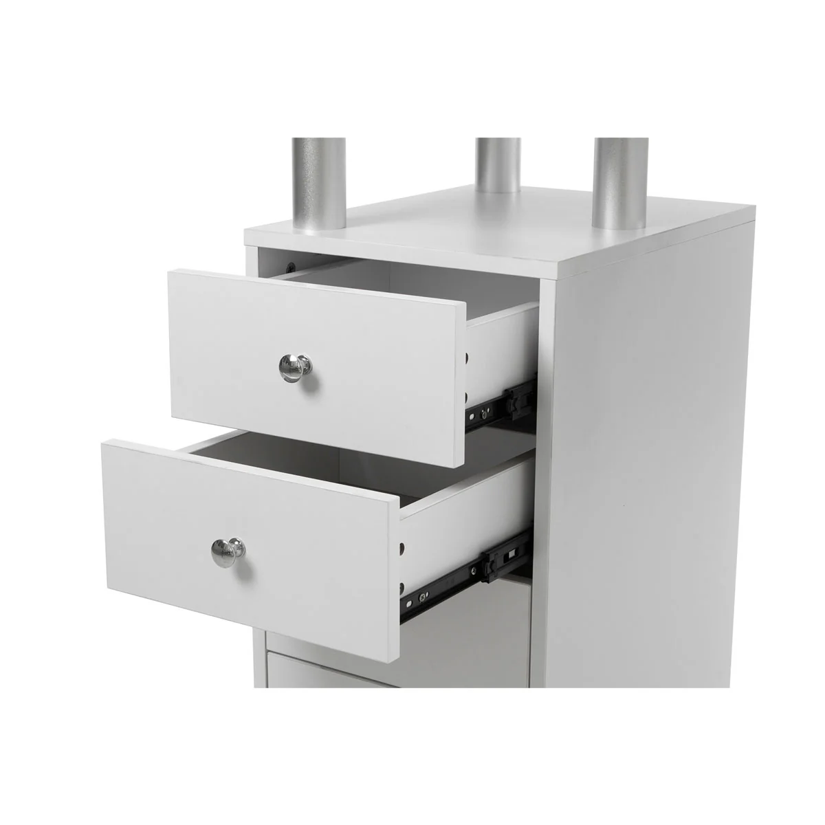 Table Manucure DISTAL 2 caissons Bois Blanc - Image 7