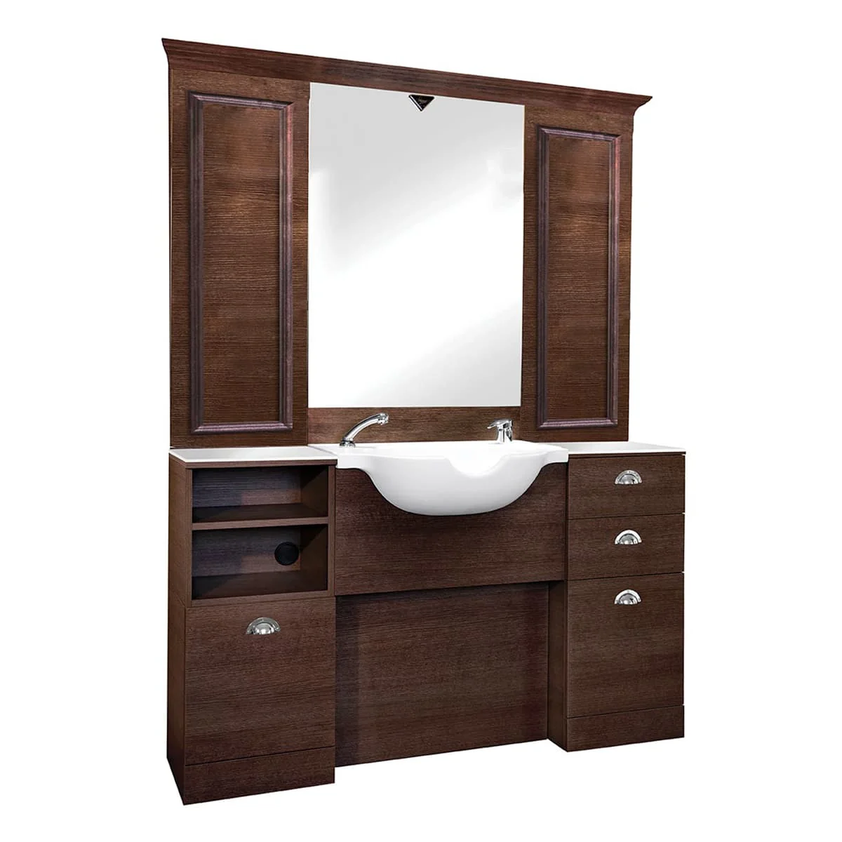 Verre de protection Blanc 40cm pour meuble Barbier - Image 4